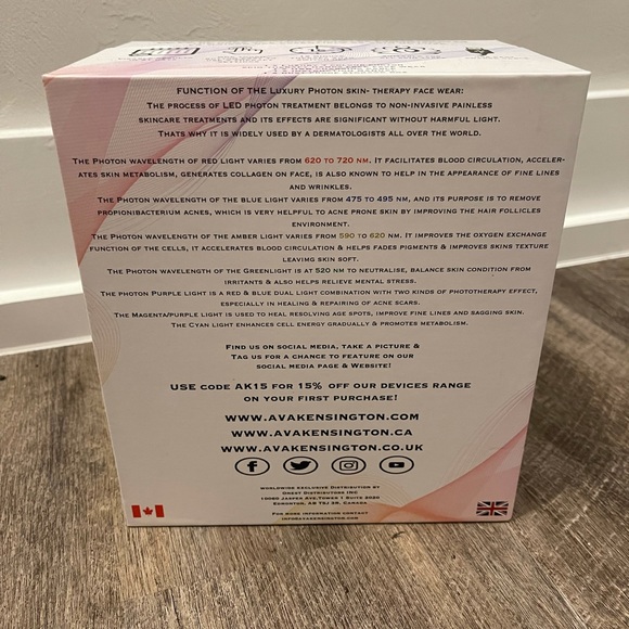 Ava Kensington Luxury 7 Photon Mask (NWT) - Picture 4 of 5